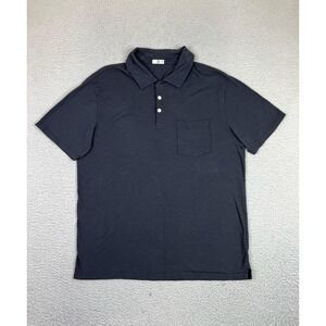 Flint And Tinder Polo Shirt Mens Large Gray Cotton Pocket Made In USA Casual